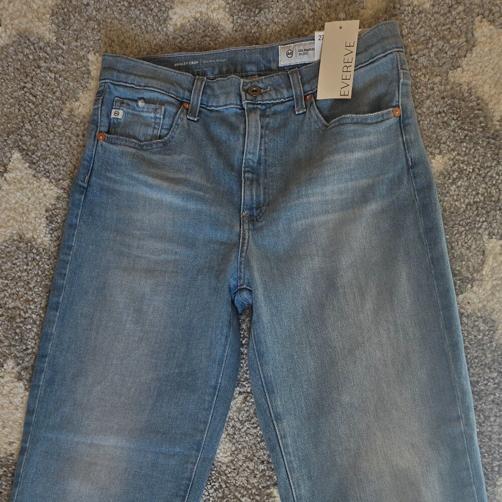 SOLD AG Brinley Jeans Mid rise straight crop size 27